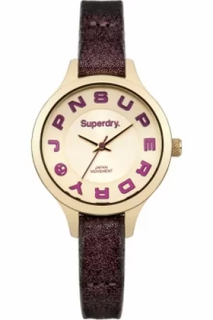 Image of Ladies Superdry Skinny Metallic Watch SYL155P