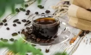 Image of Clear Glass Cappuccino Cup and Saucer, 260ml One