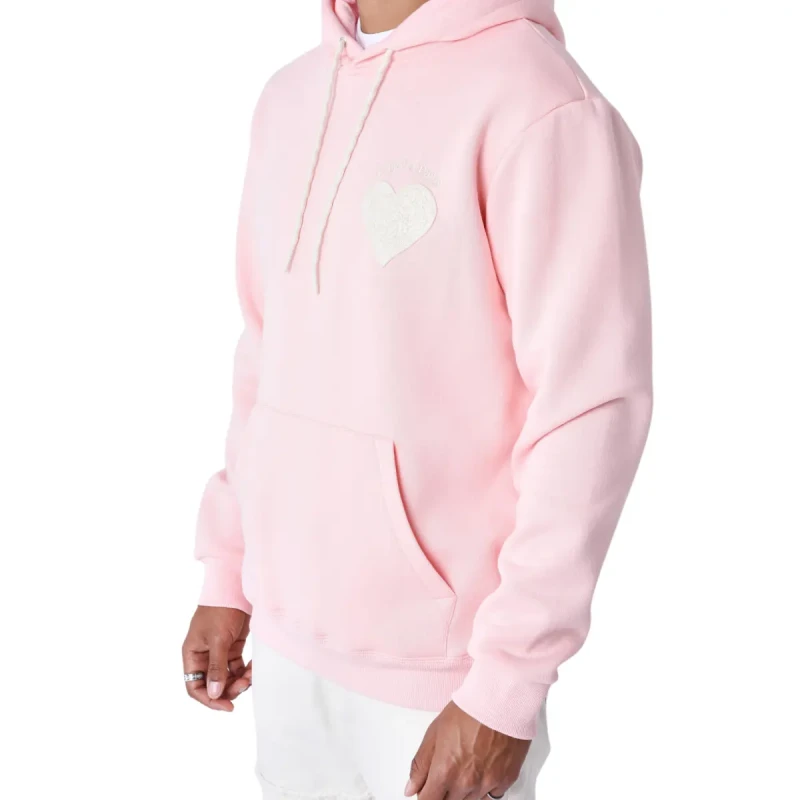 Image of Project X Paris Hooded sweatshirt with heart design Project X Paris Rose Male 2XL