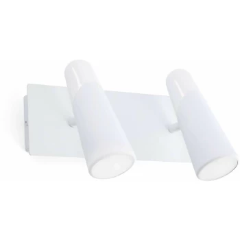 Image of Faro Lao - LED 2 Light Indoor Adjustable Wall Spotlight White