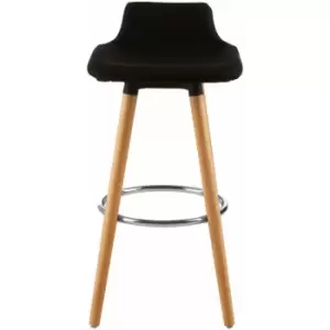 Image of Stockholm Black Bar Stool - Premier Housewares