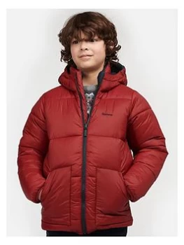 Image of Barbour Boys Hike Reversible Quilt Jacket - Red/navy, Red/Navy, Size Age: 8-9 Years