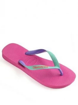 Image of Havaianas Girls Top Mix Ombre Flip Flop - Pink, Size 12 Younger