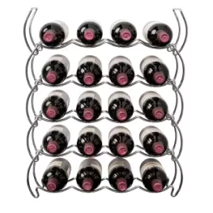 Image of Hahn Rack & Rail Company Stackrack Triple Tier 20 Bottle Wine Rack - Chrome