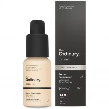 Image of The Ordinary Serum Foundation with SPF 15 by The Ordinary Colours 30ml (Various Shades) - 1.1N