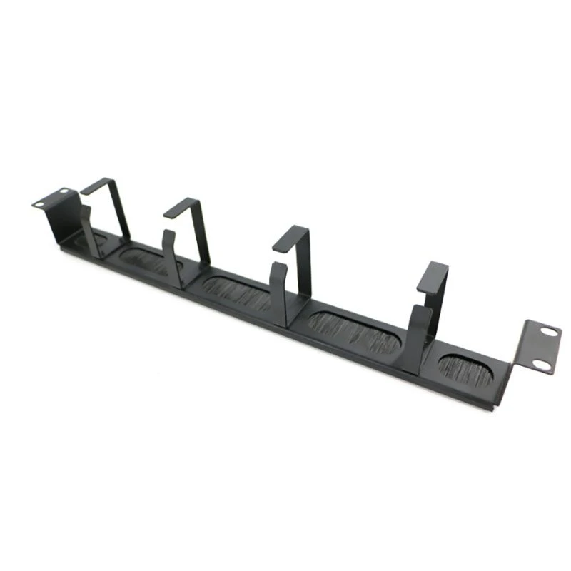 Image of FDL 4 RING 1U RECESSED CABLE MANAGEMENT BAR + BRUSH STRIP