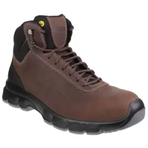 Image of Puma Mens Condor Mid Lace Up Leather Safety Boots (7 UK) (Brown)