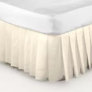 Image of Belledorm Easy Fit Knife Pleated Platform Valance (Double) (Cream)