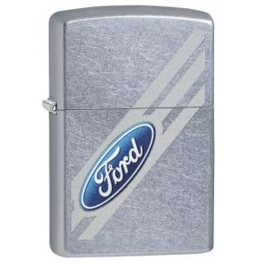 Image of Zippo Ford Logo Street Chrome Finish Windproof Lighter