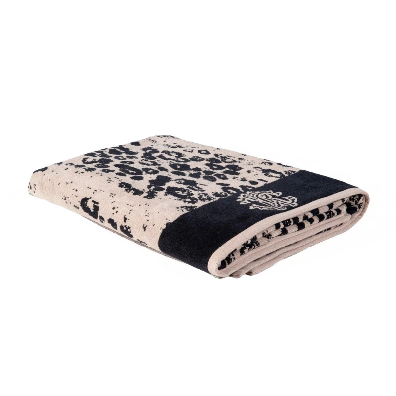 Image of ROBERTO CAVALLI HOME Giaguaro Towels - Beige Beige Hand Towel