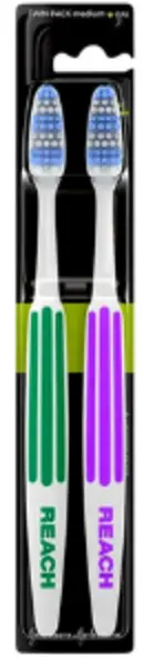 Image of Listerine Reach Interdental Full Head Firm Toothbrush 2Pcs