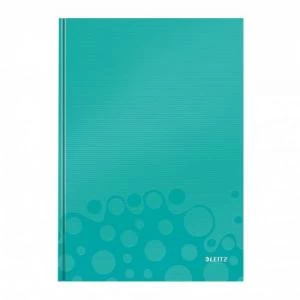 Image of Leitz WOW Notebook A4 ruled with hardcover 80 sheets. Ice Blue - Outer