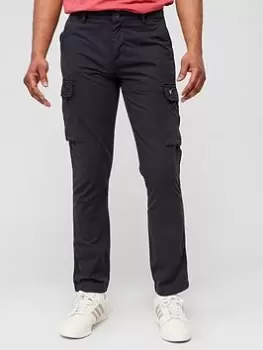 Image of Lyle & Scott Main Road Cargo Trousers - Black, Size 36, Inside Leg Regular, Men