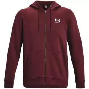 Image of Under Armour Armour Essential Fleece Full Zip Hoodie Mens - Red