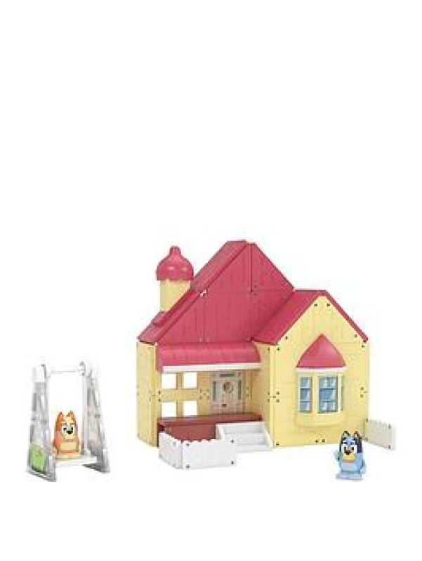 Image of Bluey Tile Town Bluey Heeler Home Magnetic Tile Playset