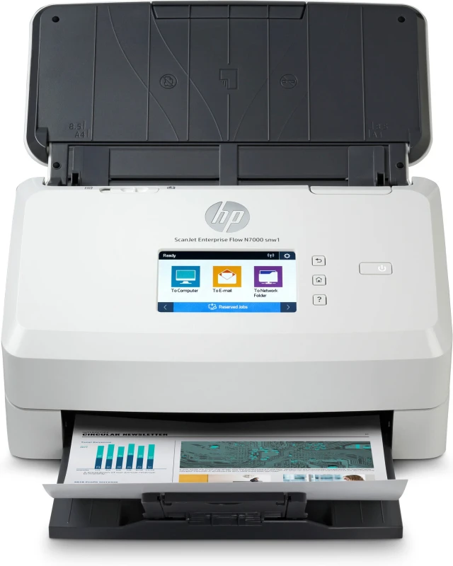 Image of HP ScanJet Enterprise Flow N7000 snw1 Sheet-fed scanner 600 x 600 DPI A4 White 6FW10A