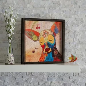 Image of KZM489 Multicolor Decorative Framed MDF Painting