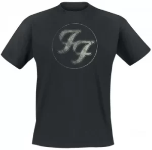 Image of Foo Fighters Logo In Circle T-Shirt black