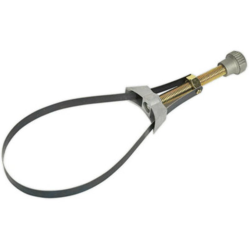 Image of Loops Oil Filter Band Wrench - Heavy Duty Cast Body - 105mm to 155mm - Control Knob Multi