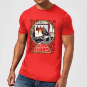 Image of Star Wars A Very Merry Sithmas Mens Christmas T-Shirt - Red - M