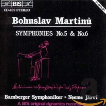 Image of Bohuslav Martinu - Symphonies Nos. 5 and 6 (Jarvi, Bamberger Symphoniker) CD