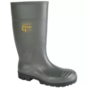 Image of Grafters Womens PVC Safety Waterproof Boot (7 UK) (Green) - Green