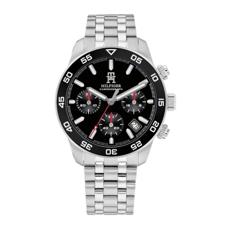 Image of Tommy Hilfiger 1792156 TH85 Chronograph (41mm) Black Dial / Watch