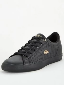 Image of Lacoste Lerond 120 Trainer - Black Gold