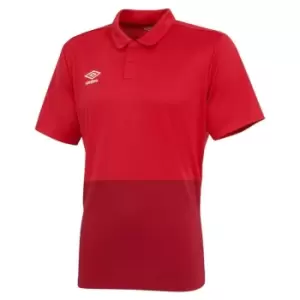 Image of Umbro Poly Polo Shirt Juniors - Red