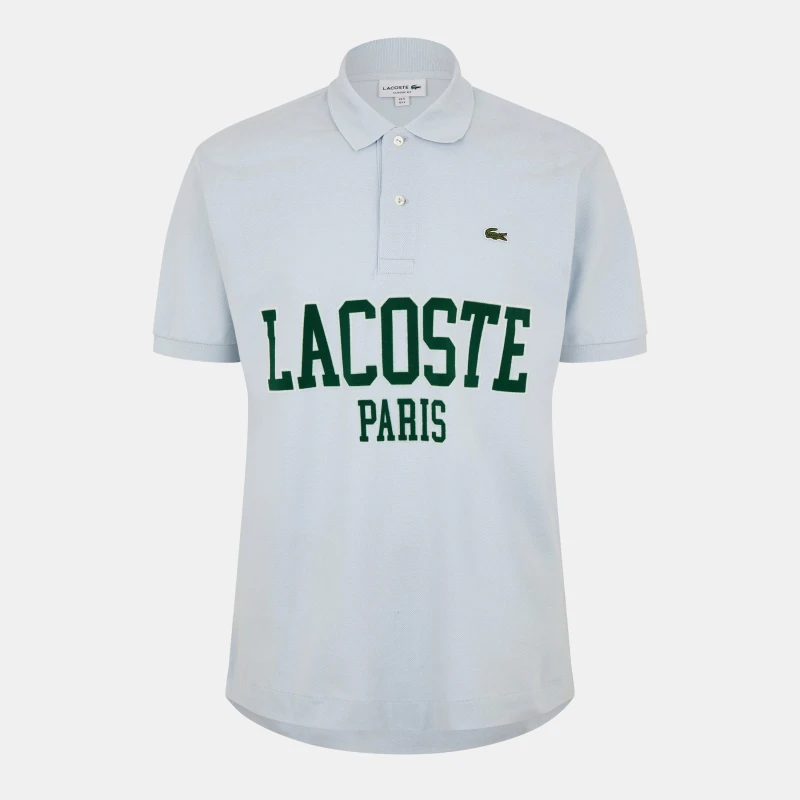 Image of Lacoste Mens French Short-Sleeve Polo Shirt Phoenix Blue male S