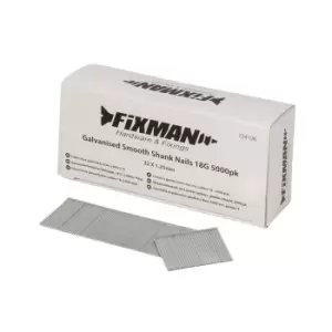 Image of Fixman Galvanised Smooth Shank Nails 18G 5000pk 32 x 1.25mm 724126