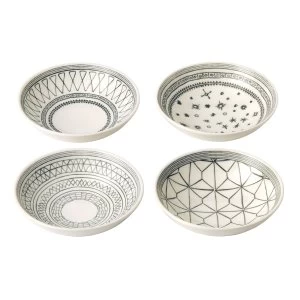 Image of Royal Doulton Ellen Degeneres Grey Bowls Set Of 4 Grey