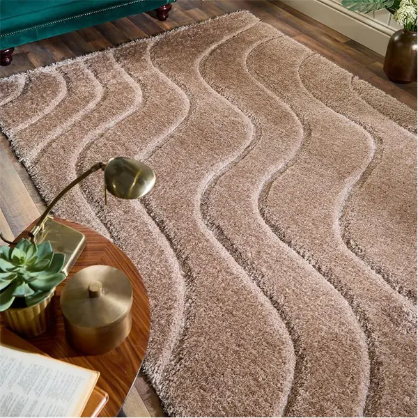 Image of Origins Rug Collection Soft Carved wave 120X170cm Beige 39707569125