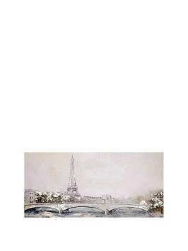 Image of Arthouse Paris Scene Canvas 60 x 120cm 45% MDF, 45% Polyester Canvas, 5% Metal, 5% Foil