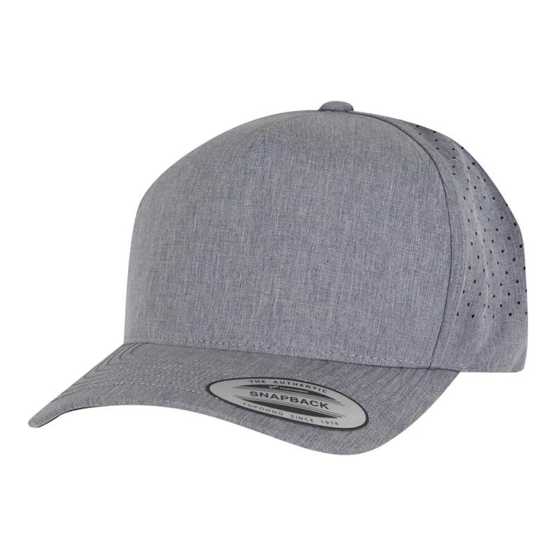 Image of Flexfit Mens 5 Panel Baseball Cap in Grey Grey Male One Size