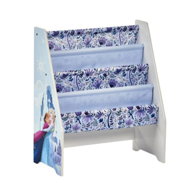 Image of Disney Frozen Book Storage Rack - Easy To Assemble Kids Bookshelf - Sturdy Organizer For Children's Books