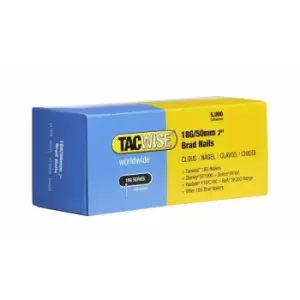 Image of Tacwise - 18G 50mm Galvanised Brads Nails 18 Gauge 5000 Box 0401 DGN50V Ranger