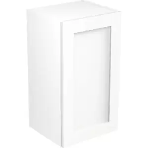 Image of Kitchen Kit Flatpack Shaker Kitchen Cabinet Wall Unit Ultra Matt 400mm in White MFC