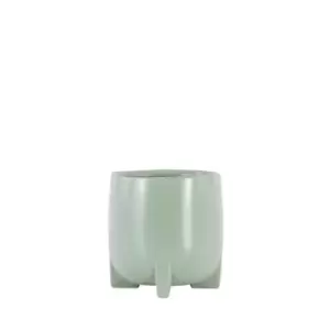 Image of Crossland Grove Stanmore Pot Large Matt Green 200x200x210Mm