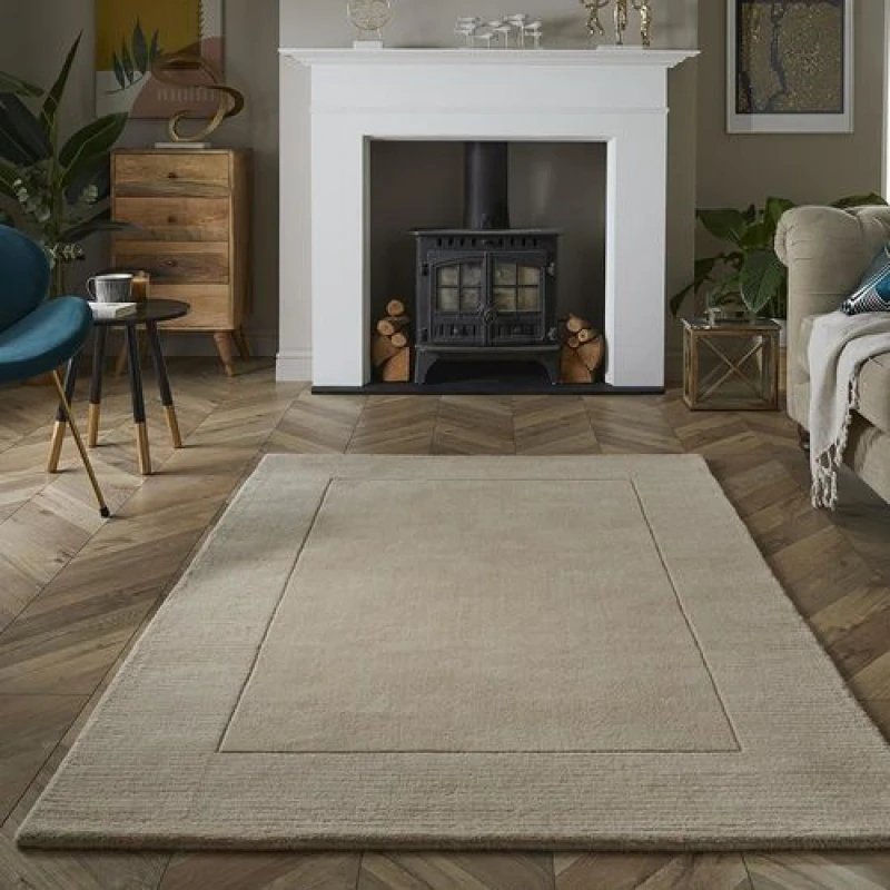 Image of Esselle Home Esme Wool 160x230cm Cream Rug