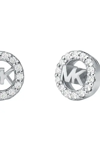 Image of Michael Kors Jewellery Ladies Michael Kors Sterling Silver Logo Stud Earrings MKC1727CZ040