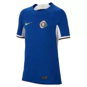 Image of Nike Chelsea Home Shirt 2023 2024 Juniors - Blue