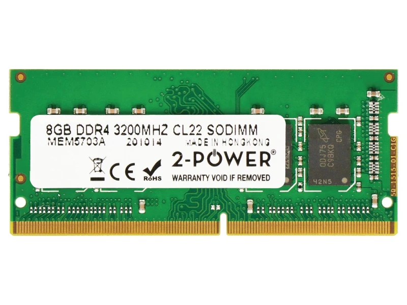 Image of 2-Power MEM5703A memory module 8GB 1 x 8GB DDR4 260-pin SO-DIMM