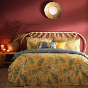 Image of Furn. Mazari King Duvet Cover Set Cotton Polyester Mustard