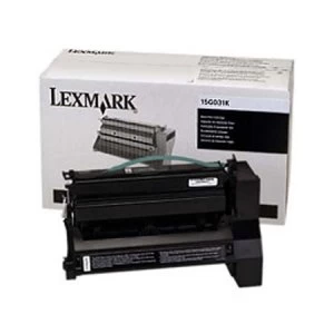Image of Lexmark 15G031K Black Laser Toner Ink Cartridge