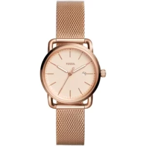 Image of Ladies Fossil The Commuter 3H Date Watch