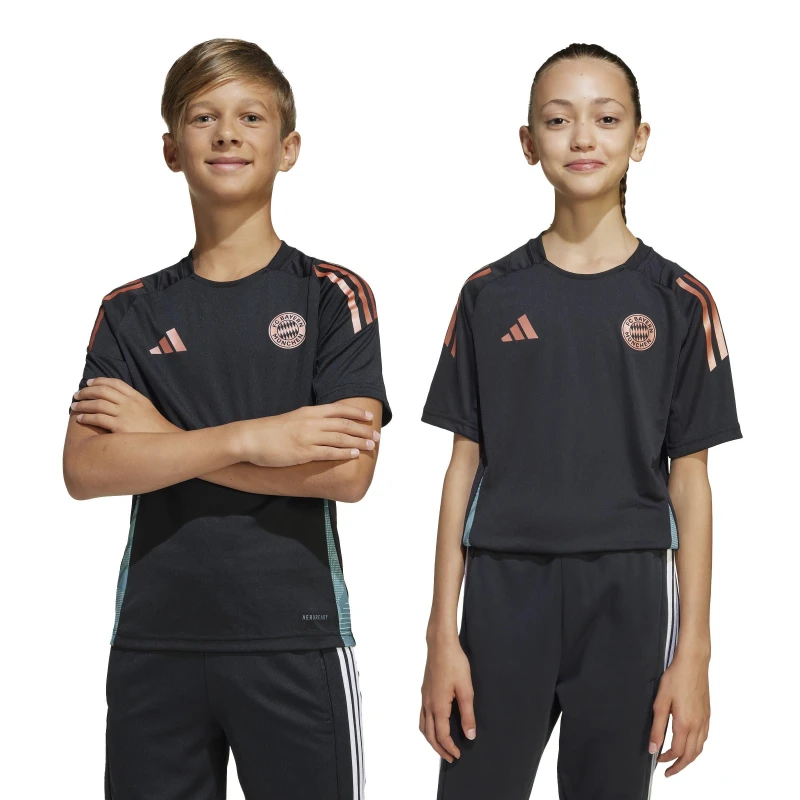 Image of adidas Bayern Munich Training Shirt 2025 2026 Juniors Black male 7-8 Years