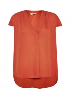 Image of Great Plains Belle Crepe Blouse Red