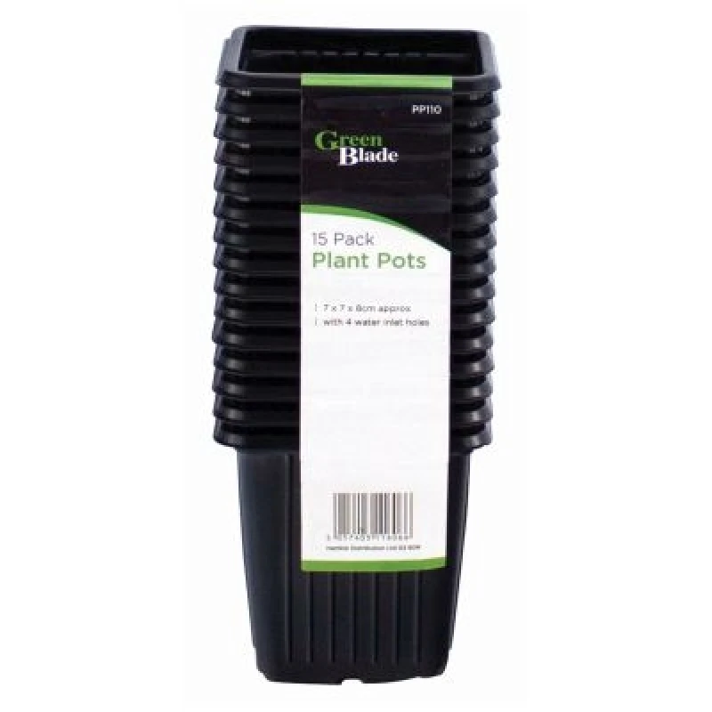 Image of Green Blade 15 Pack Plant Pots 52142AWUK