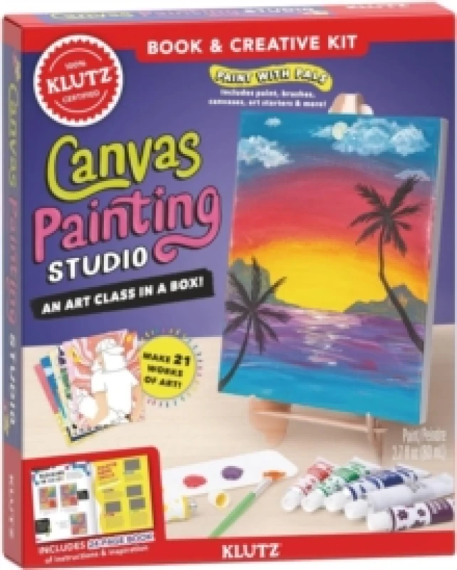 Image of Canvas Painting Studio Multiple-component retail product, part(s) enclose